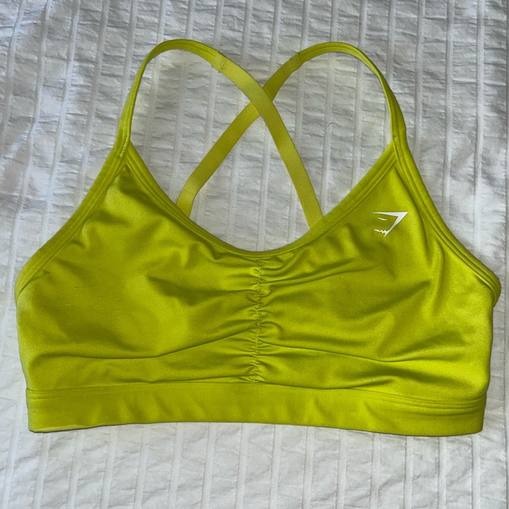 GYMSHARK Runched Sports Bra SMALL